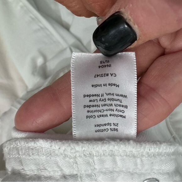 Talbots Heritage Straight White Jeans size 4P - Picture 8 of 12